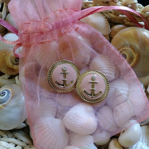 Nautical Anchor Stud Earrings - Picture 1 of 1